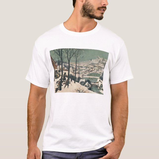 Camiseta Caçadores na neve - em janeiro de 1565 (Frente)