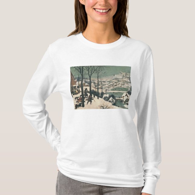 Camiseta Caçadores na neve - em janeiro de 1565 (Frente)