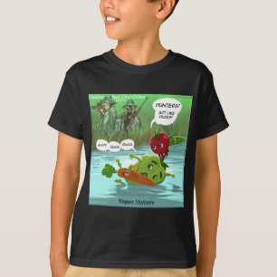 Camiseta Caçadores Veganos Divertidos