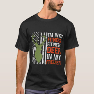 Camiseta Caçando, estou na Malhação de cervo na minha gelei