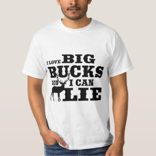 Camiseta Caçando Humor Eu Gosto De Bucks De BIg