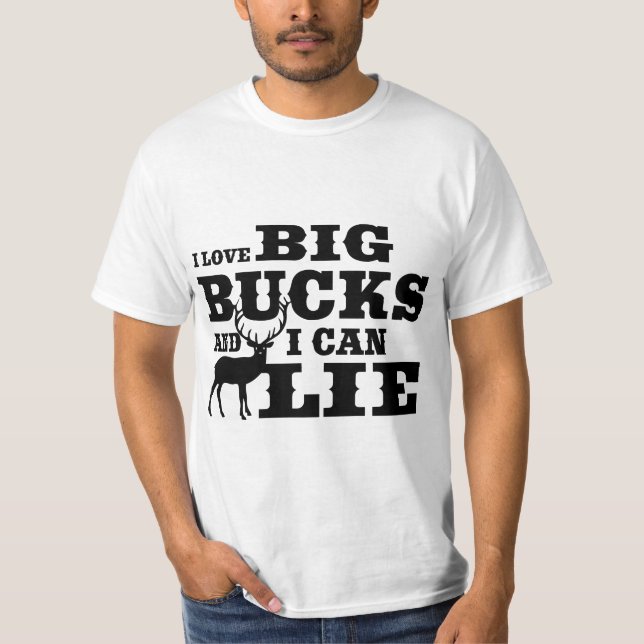 Camiseta Caçando Humor Eu Gosto De Bucks De BIg (Frente)
