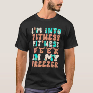 Camiseta Caçando lá estou na Malhação Deer Freezer Engraçad