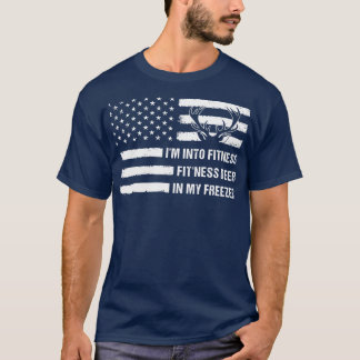 Camiseta Caçando-Me Em Malhação De Veado No Meu Congelador