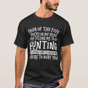 Camiseta Caçando quatro das cinco vozes em minha cabeça