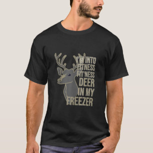 Camiseta Caçando, sou Malhação Ajustado Deer em Meu Freez
