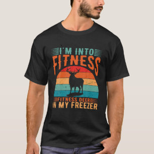 Camiseta Caçando, sou Malhação Caçador Engraçado Deer Freez