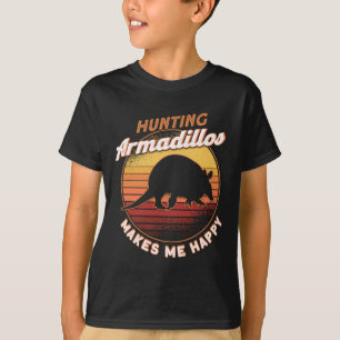 Camiseta Caçar Armadillos me faz feliz por Armadillo