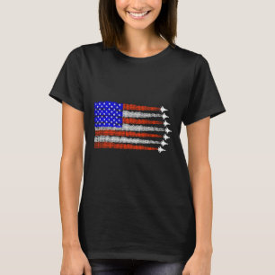 Camiseta Caças patrióticos americanos bandeira dos eua 4 de