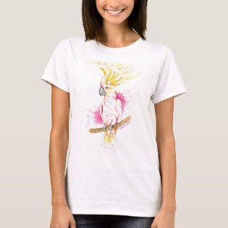 Camiseta cacatua colorida