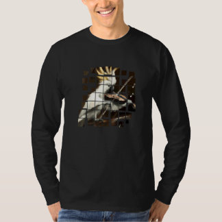 Camiseta Cacatua Tocando o Violino   Músico