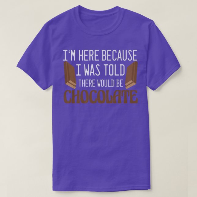 Camiseta Cacau A Dizer Piada De Bolo De Esterno De Chocolat (Frente do Design)