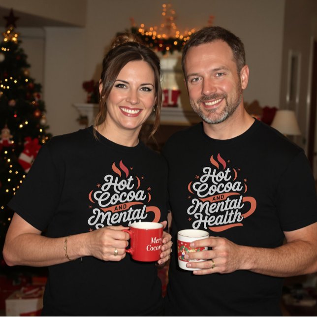 Camiseta Cacau quente e autoatendimento para saúde mental (Criador carregado)