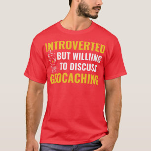 Camiseta Cache dos Geocachers Apresentado, mas Discussão Se