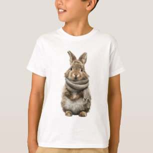 Camiseta Cachecol de Tricô Coelho Selvagem Crianças