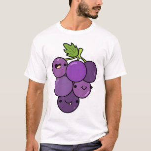Camiseta Cacho de Uva Kawaii Fruta