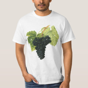 Camiseta Cacho de Uva Orgânica Tinta para Vinho Vintage, Fr