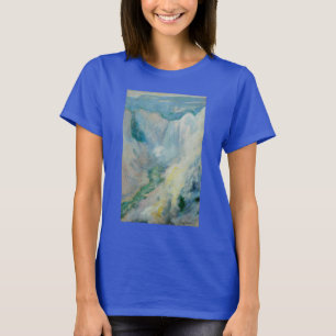 Camiseta Cachoeira em Yellowstone por Twachtman, Arte Antig