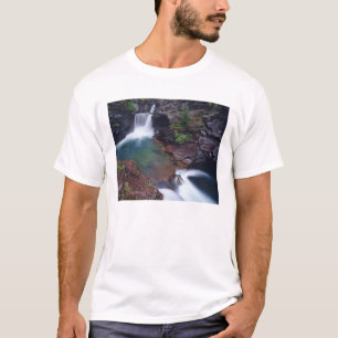 Camiseta Cachoeira St Mary no Parque Nacional Glacier em
