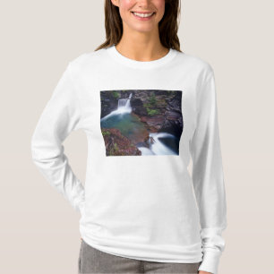 Camiseta Cachoeira St Mary no Parque Nacional Glacier em