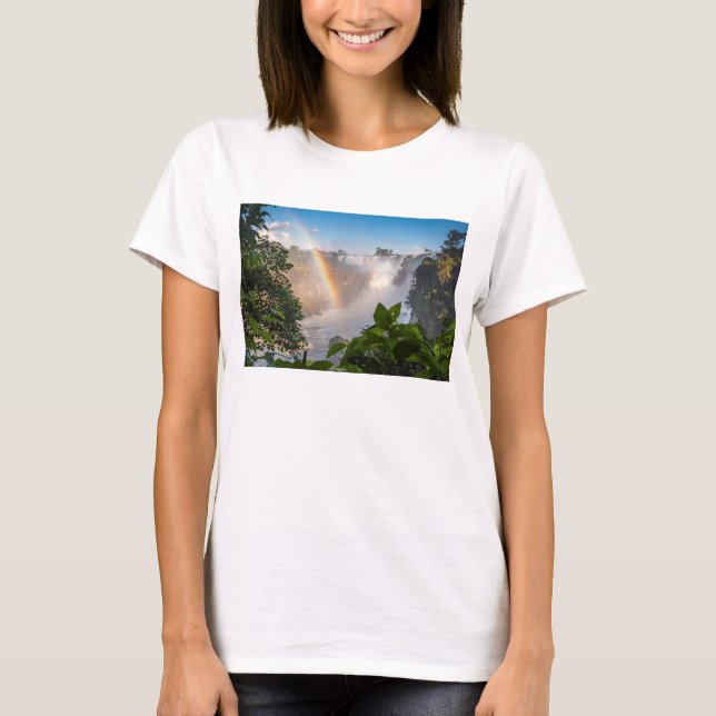 Camiseta Cachoeiras de Iguazú com arco-íris, Argentina (Frente)