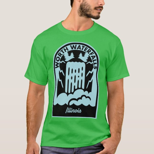 Camiseta Cachoeiras Worth Illinois (Frente)