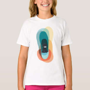 Camiseta Cachorrinho Arco-Íris Crianças