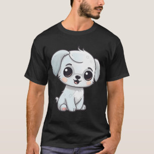 Camiseta cachorrinho bebê kawaii desenho animado