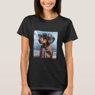 Camiseta Cachorrinho Cachorro Pai Adorava Doxie Pupp