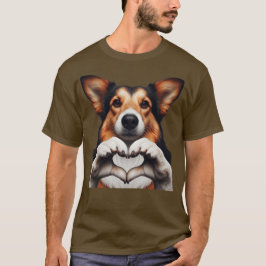 Camiseta Cachorrinho Coração