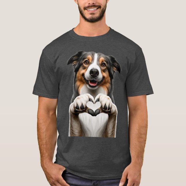 Camiseta Cachorrinho Coração (Frente)