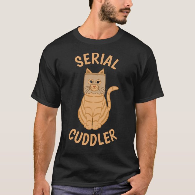 Camiseta Cachorrinho Cute Laranja Cuddler Serial (Frente)