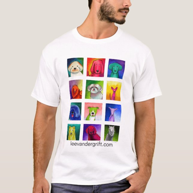 Camiseta Cachorrinho dúzia, leevandergrift.com (Frente)