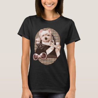 Camiseta cachorrinho Houndstooth Westie