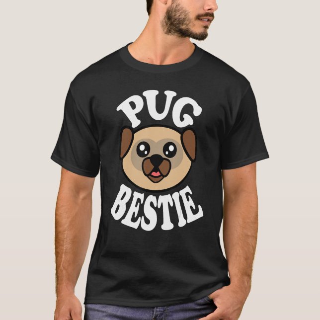 Camiseta Cachorrinho Pug Bonzinho (Frente)