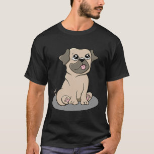 Camiseta Cachorrinho pug fofo Clássico  221