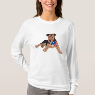 Camiseta Cachorrinho Terrier Patriótico