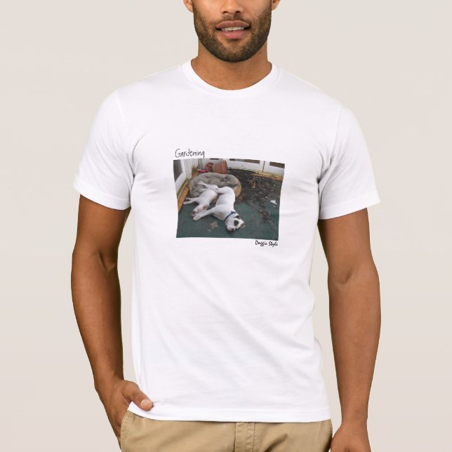 Camiseta Cachorrinhos de jardinagem (Frente)