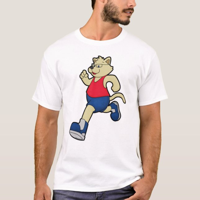 Camiseta Cachorro a Correr com Óculos (Frente)