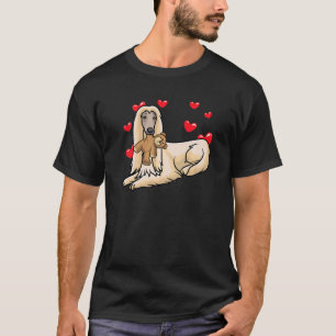 Camiseta Cachorro Afegão de Tazi com Animais Enchidos