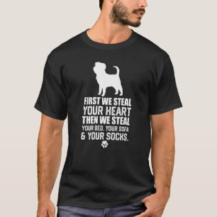 Camiseta Cachorro Affenpinscher rouba seu coração rouba sua