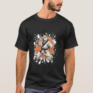 Camiseta Cachorro Akita Karate Lutador Animal Judô