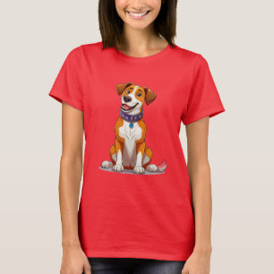 Camiseta Cachorro alegre e animado