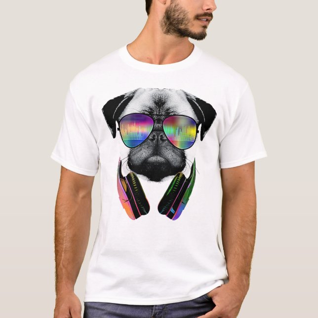 Camiseta Cachorro amante da música v2 (Frente)