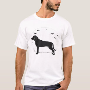 Camiseta Cachorro American Foxhound Silhueta do Luar de Hal