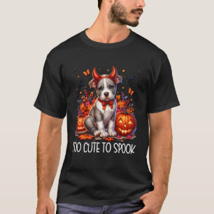 Camiseta Cachorro Americano engraçado de Halloween é Cute d