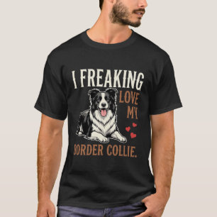 Camiseta Cachorro Amor Border Collie Engraçado
