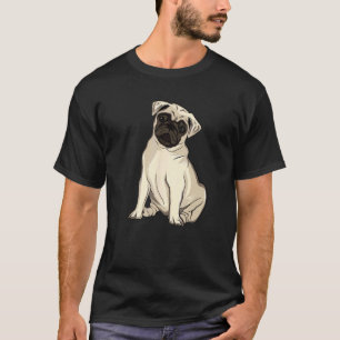 Camiseta Cachorro Animal Pug Fofo