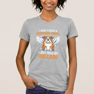 Camiseta Cachorro Anjo da Guarda Bulldog