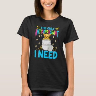 Camiseta Cachorro Antidepressivo Chinhuahua Puppy Men Mulhe